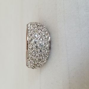 Vintage Copper Cluster Rhinestone Band Ring